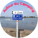 Bouton diaporama ria d'Etel du camping Le Moulin des Oies